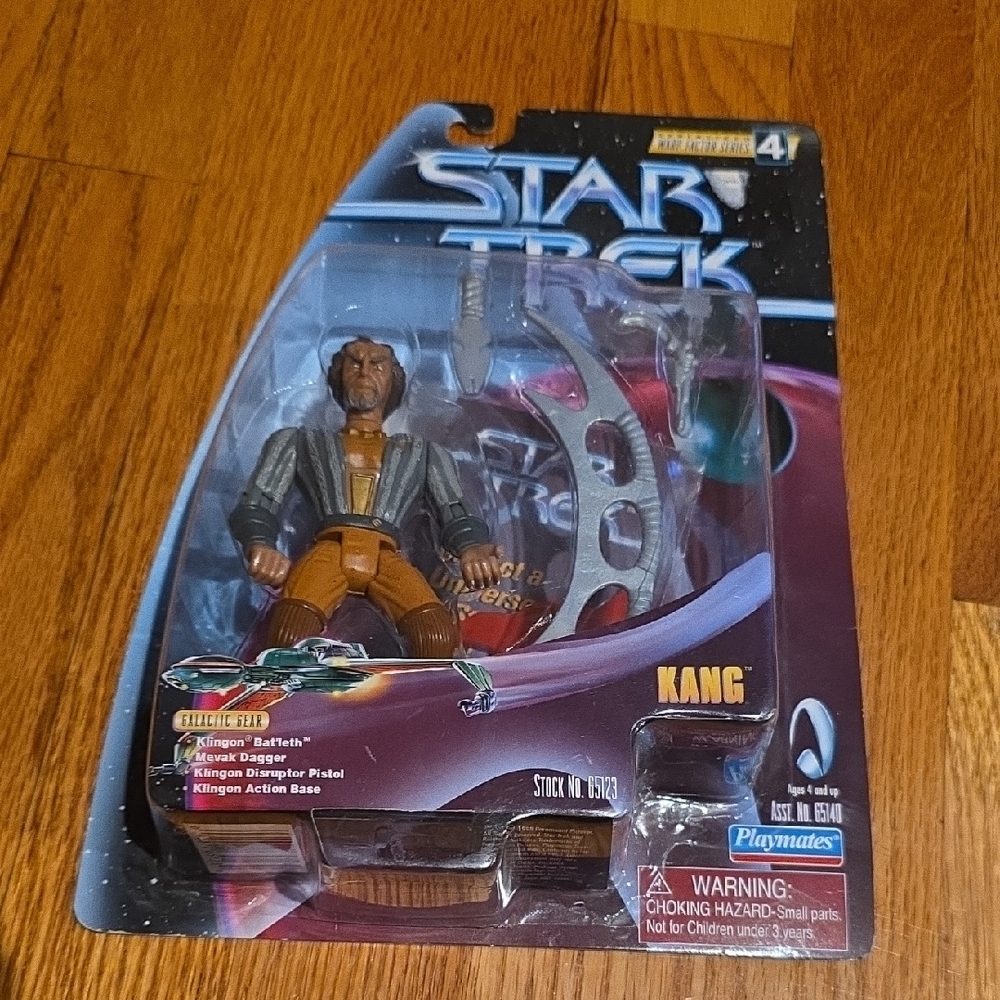 Star Trek Kang Action Figure by Playmates - Brown and Gray